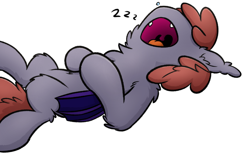 Size: 1275x809 | Tagged: safe, artist:moemneop, derpibooru import, oc, oc:lukida, bat pony, pony, bat pony oc, bat wings, female, mare, onomatopoeia, simple background, sleeping, solo, sound effects, transparent background, wings, zzz