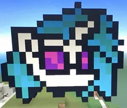 Size: 1354x1153 | Tagged: artist:theanimefanz, derpibooru import, minecraft, minecraft pixel art, pixel art, safe, vinyl scratch