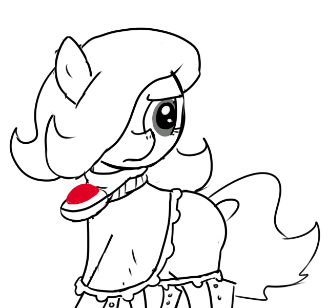 Size: 640x600 | Tagged: safe, artist:ficficponyfic, derpibooru import, oc, oc:emerald jewel, earth pony, pony, colt quest, amulet, child, clothes, colt, cyoa, determination, determined, femboy, foal, gem, hair over one eye, jewelry, male, monochrome, solo, story included