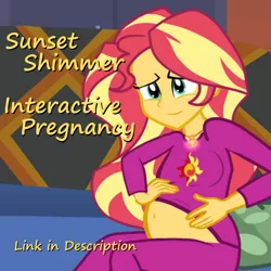 Size: 793x793 | Tagged: suggestive, artist:lusty38, derpibooru import, sunset shimmer, equestria girls, baby, belly, belly button, belly expansion, birth, breast expansion, breasts, clothes, female, game, geode of empathy, glow, growth, hyper, hyper belly, hyper pregnancy, impossibly large belly, interactive, interactive game, link in description, magical geodes, pajamas, pregnant, pregnant equestria girls, pregnant expansion, rapid pregnancy, solo, solo female, sunset preggers, sunset's apartment, wardrobe malfunction
