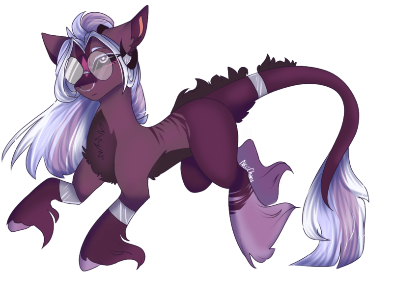 Size: 1024x768 | Tagged: safe, artist:akiiichaos, derpibooru import, oc, oc:domino, earth pony, pony, augmented tail, female, glasses, mare, solo, unshorn fetlocks