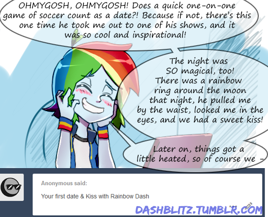 Size: 522x422 | Tagged: safe, artist:manic-the-lad, derpibooru import, rainbow dash, equestria girls, a dash of everything, alternate hairstyle, computer, cute, dashabetes, dashblitz, female, implied shipping, laptop computer, male, rainbow blitz, rule 63, self ponidox, selfcest, shipping, solo, straight, tumblr