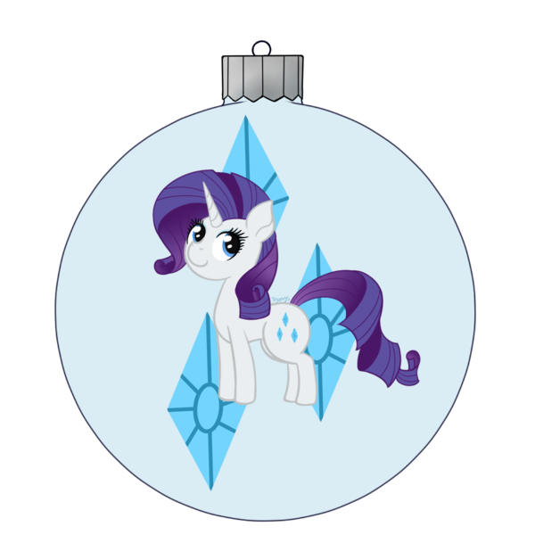 Size: 1181x1181 | Tagged: safe, artist:dyonys, derpibooru import, rarity, pony, unicorn, chibi, christmas ornament, decoration, female, simple background, transparent background