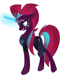 Size: 953x1200 | Tagged: artist:mysteriousshine, comic:the storm kingdom, crystal of light, derpibooru import, eye scar, fanart, female, general tempest shadow, glowing scar, mare, my little pony: the movie, safe, scar, simple background, solo, tempest shadow, transparent background, vector