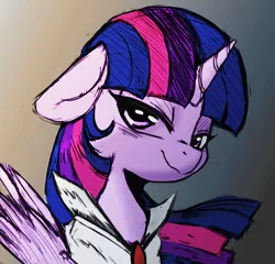 Size: 1056x1014 | Tagged: safe, artist:tre, color edit, derpibooru import, edit, twilight sparkle, twilight sparkle (alicorn), alicorn, pony, bedroom eyes, colored, cute, female, looking at you, mare, outfit, simple background, sketch, solo, wip