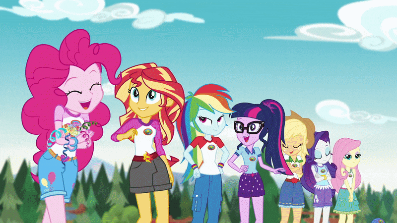 Size: 800x450 | Tagged: safe, derpibooru import, screencap, applejack, fluttershy, pinkie pie, rainbow dash, rarity, sci-twi, spike, spike the regular dog, sunset shimmer, twilight sparkle, dog, equestria girls, legend of everfree, animated, clothes, converse, everything is ruined, explosion, gif, goddammit pinkie, humane five, humane seven, humane six, lake, now you fucked up, party grenade, pier, shoes, you dun goofed