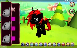 Size: 1280x800 | Tagged: safe, artist:makarosc, derpibooru import, oc, oc:dark ember, alicorn, pony, 3d, alicorn oc, black and red, crossover, horn, male, red and black oc, wings