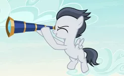 Size: 875x540 | Tagged: safe, derpibooru import, screencap, rumble, pegasus, pony, marks and recreation, blank flank, blank flanks forever, colt, cropped, hooves, male, wings