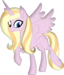 Size: 852x994 | Tagged: safe, artist:galacticflashd, derpibooru import, oc, oc:ola tiger, unofficial characters only, alicorn, pony, 2019 community collab, derpibooru community collaboration, alicorn oc, blank flank, cute, female, horn, ocbetes, simple background, solo, transparent background, wings