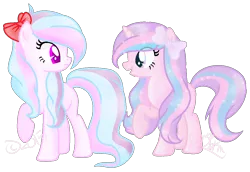 Size: 1132x777 | Tagged: safe, artist:doroshll, derpibooru import, oc, oc:sugar rhythm, oc:sweet sprinkles, unofficial characters only, earth pony, pony, unicorn, female, mare, simple background, transparent background