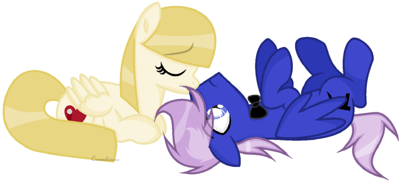 Size: 1620x744 | Tagged: safe, artist:xylenneisnotamazing, derpibooru import, oc, oc:heart stabber, oc:shien pi, unofficial characters only, pegasus, pony, female, kissing, male, mare, on back, simple background, stallion, transparent background