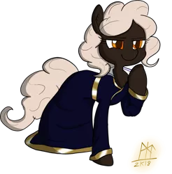 Size: 1024x1042 | Tagged: safe, artist:ladycookie, derpibooru import, oc, oc:glitterdust, earth pony, pony, dungeons and dragons, female, mare, pen and paper rpg, robes, rpg, simple background, smiling, smirk, standing, transparent background, wizard