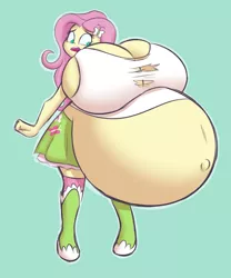 Size: 1335x1605 | Tagged: suggestive, artist:funble, derpibooru import, fluttershy, bat pony, equestria girls, belly, big belly, big breasts, breasts, busty fluttershy, female, flutterbat, huge belly, huge breasts, hyper, hyper belly, hyper pregnancy, impossibly large belly, impossibly large breasts, preggoshy, pregnant, race swap, solo, solo female