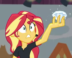 Size: 1173x945 | Tagged: safe, derpibooru import, screencap, sunset shimmer, equestria girls, equestria girls series, opening night, cropped, diamond, female, opening night: sunset shimmer, solo