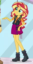 Size: 388x738 | Tagged: safe, derpibooru import, screencap, sunset shimmer, a fine line, equestria girls, equestria girls series, cropped, geode of empathy, magical geodes, solo