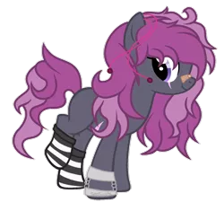 Size: 1024x923 | Tagged: safe, artist:seaswirls, derpibooru import, oc, oc:leilia space, unofficial characters only, earth pony, pony, clothes, female, mare, simple background, socks, solo, striped socks, transparent background