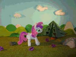 Size: 1333x1000 | Tagged: animated, artist:malte279, chenille, chenille stems, chenille wire, craft, derpibooru import, gif, pipe cleaners, pipe cleaner sculpture, safe, stop motion, sweetie belle, tree