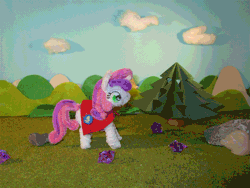 Size: 1333x1000 | Tagged: animated, artist:malte279, cape, chenille, chenille stems, chenille wire, clothes, craft, derpibooru import, gif, pipe cleaners, pipe cleaner sculpture, safe, stop motion, sweetie belle, tree