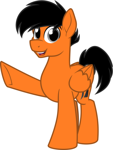 Size: 1200x1593 | Tagged: safe, artist:binkyt11, derpibooru import, oc, oc:power drift, unofficial characters only, pegasus, pony, 2019 community collab, derpibooru community collaboration, .svg available, inkscape, looking at you, male, simple background, solo, stallion, svg, transparent background, vector, waving