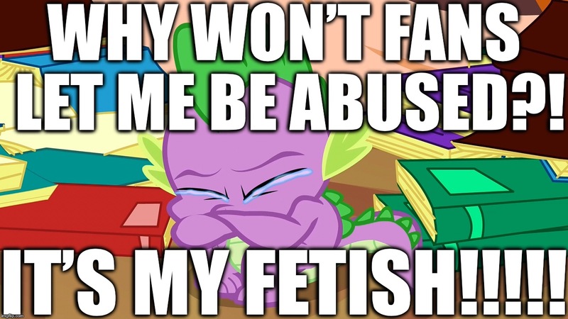 Size: 1280x720 | Tagged: abuse, book, caption, crying, derpibooru import, downvote bait, dragon, dragon quest, excessive exclamation marks, exclamation point, fetish, golden oaks library, go to sleep garble, image macro, interrobang, masochism, meme, question mark, shitposting, spike, spikeabuse, suggestive, tears of pain, text, why