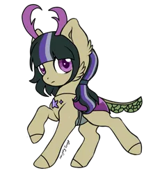 Size: 817x929 | Tagged: artist:t-aroutachiikun, changepony, derpibooru import, hybrid, interspecies offspring, oc, oc:spheranium, offspring, parents:twirax, parent:thorax, parent:twilight sparkle, safe, simple background, solo, transparent background