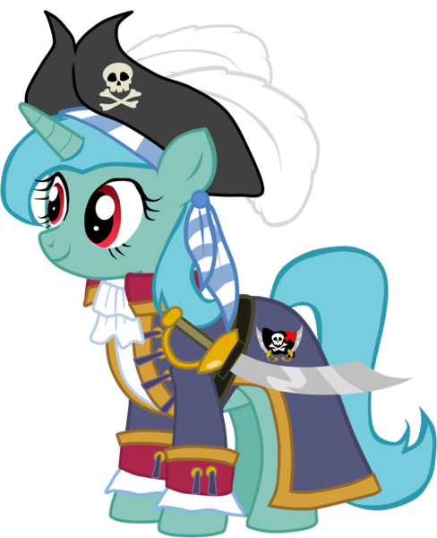 Size: 2376x2919 | Tagged: safe, artist:shadymeadow, derpibooru import, oc, oc:jolie roger, pony, unicorn, clothes, female, hat, mare, pirate, simple background, solo, sword, transparent background, weapon