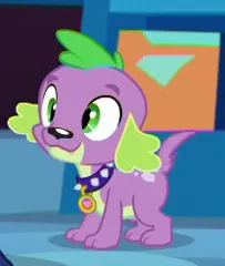 Size: 208x246 | Tagged: safe, derpibooru import, screencap, spike, spike the regular dog, dog, a fine line, equestria girls, equestria girls series, cropped, male, paws, puppy, smiling, solo, tail