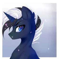 Size: 1024x1024 | Tagged: safe, artist:silvia-zero, derpibooru import, oc, oc:shabaco, unofficial characters only, pony, unicorn, bust, looking at you, male, portrait