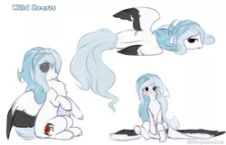 Size: 2000x1284 | Tagged: safe, artist:little-sketches, derpibooru import, oc, oc:wild hearts, pegasus, pony, chibi, female, mare, prone, simple background, solo, two toned wings, white background, wings