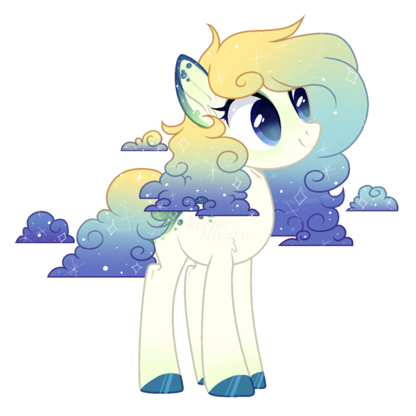 Size: 1024x1024 | Tagged: safe, artist:_spacemonkeyz_, derpibooru import, oc, oc:yoga, unofficial characters only, original species, pony, augmented mane, female, mare, simple background, solo, transparent background