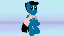 Size: 3840x2160 | Tagged: safe, artist:agkandphotomaker2000, derpibooru import, oc, oc:pony video maker, pony, drawing, solo, sweater meme