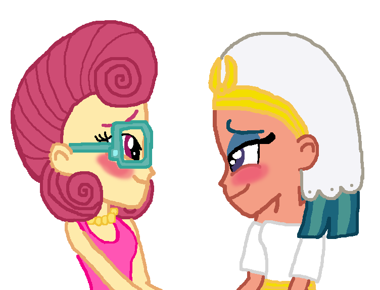 Size: 752x574 | Tagged: safe, artist:fernandash, artist:ktd1993, derpibooru import, posey shy, somnambula, equestria girls, base used, blushing, crack shipping, equestria girls-ified, female, infidelity, lesbian, shipping, shynambula