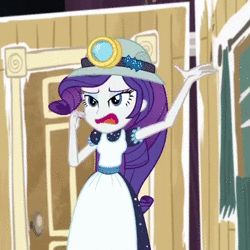 Size: 720x720 | Tagged: safe, derpibooru import, screencap, rarity, equestria girls, equestria girls series, opening night, accent, animated, apron, clothes, context is for the weak, cropped, cute, dancing, dancity, disco dance, female, frown, grin, gritted teeth, hat, headlamp, helmet, miner, mining helmet, open mouth, rarara, raribetes, school play, selfie soot, smiling, solo, sound, wat, webm, wide eyes