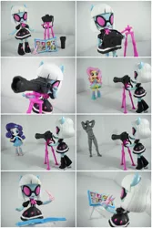 Size: 3792x5688 | Tagged: safe, artist:krisanderson97, derpibooru import, fluttershy, photo finish, rarity, equestria girls, camera, doll, equestria girls minis, irl, photo, photo album, scissors, toy