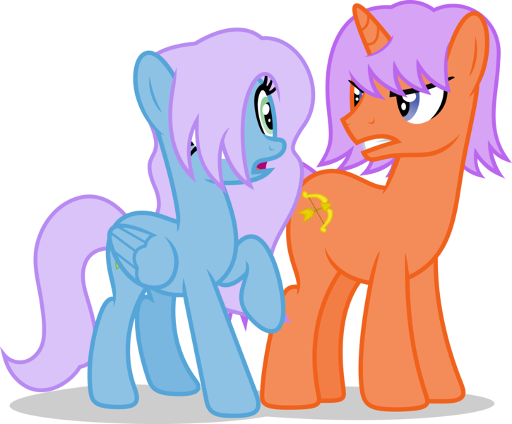 Size: 5000x4140 | Tagged: safe, artist:luckreza8, derpibooru import, oc, oc:mamoru hasegawa, unofficial characters only, pegasus, pony, unicorn, absurd resolution, female, male, mare, simple background, stallion, transparent background, vector