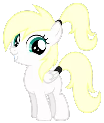 Size: 1336x1574 | Tagged: safe, artist:pestil, derpibooru import, oc, oc:luftkrieg, pegasus, pony, 2019 community collab, derpibooru community collaboration, aryan, aryan pony, blonde, cute, female, filly, foal, folded wings, luftkriebetes, nazi, nazipone, ponytail, show accurate, simple background, smiling, solo, transparent background, vector, wings