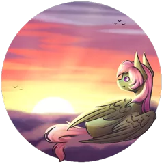 Size: 1000x1000 | Tagged: safe, artist:ak4neh, derpibooru import, oc, oc:spectral wind, unofficial characters only, bird, pegasus, pony, commission, female, mare, simple background, smiling, solo, sun, sunset, transparent background