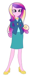 Size: 3500x8902 | Tagged: safe, artist:mixiepie, derpibooru import, edit, editor:slayerbvc, vector edit, princess cadance, equestria girls, friendship games, absurd resolution, clothes, dean cadance, hands behind back, high heels, jewelry, necklace, no makeup edit, shoes, simple background, solo, transparent background, vector