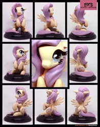 Size: 2132x2718 | Tagged: safe, artist:prodius, derpibooru import, fluttershy, pegasus, pony, craft, female, figurine, irl, mare, photo, sculpey, sculpture, show accurate, smiling, solo