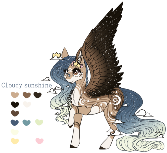 Size: 912x836 | Tagged: safe, artist:lunawolf28, derpibooru import, oc, oc:cloudy sunshine, pegasus, pony, female, mare, reference sheet, simple background, solo, transparent background