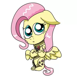 Size: 1000x1000 | Tagged: safe, artist:artistathefilly, derpibooru import, fluttershy, bird, pony, turkey, cute