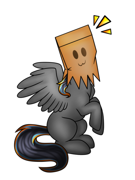 Size: 1536x2048 | Tagged: safe, artist:cassidyjacobs, derpibooru import, oc, unofficial characters only, pony, gift art, paper bag, solo