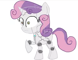 Size: 1089x851 | Tagged: safe, artist:trolllightsparkle, derpibooru import, sweetie belle, pony, robot, robot pony, sweetie bot