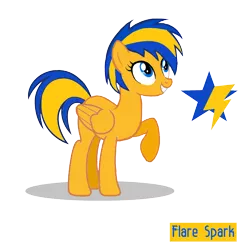 Size: 2000x2000 | Tagged: safe, artist:mlpfan3991, derpibooru import, oc, oc:flare spark, unofficial characters only, pegasus, pony, cutie mark, female, mare, solo