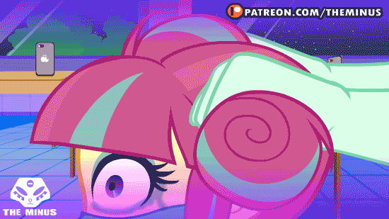 Size: 550x309 | Tagged: questionable, artist:theminus, derpibooru import, sour sweet, equestria girls, advertisement, crying, face mask, hair pulling, hand on head, hands on head, holding head, implied rape, implied sex, patreon, patreon logo, patreon reward, school, solo focus