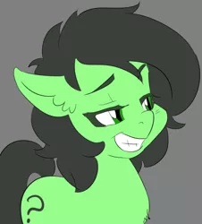 Size: 592x655 | Tagged: safe, artist:lockhe4rt, derpibooru import, oc, oc:anonfilly, earth pony, pony, anonymous, disney, face, female, filly, image, reaction, smiling, smug