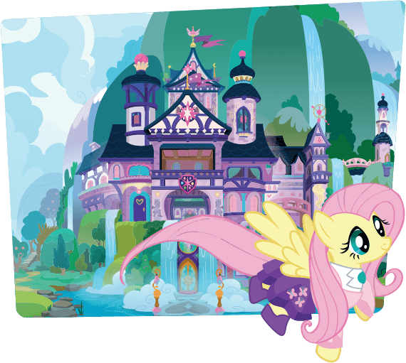 Size: 570x511 | Tagged: safe, derpibooru import, official, fluttershy, pony, clothes, flying, official art, pony history, school of friendship, school uniform, stock vector