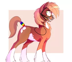 Size: 2299x1972 | Tagged: safe, artist:tehshockwave, derpibooru import, oc, unofficial characters only, pony, bit, bridle, male, reins, solo, stallion, tack, tail wrap