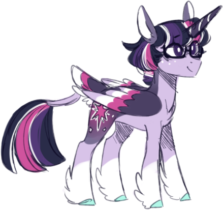 Size: 439x413 | Tagged: safe, artist:s1nb0y, derpibooru import, twilight sparkle, twilight sparkle (alicorn), alicorn, pony, alternate design, colored wings, dusk shine, glasses, male, multicolored wings, prince dusk, rule 63, sci-dusk, simple background, solo, stallion, transparent background, unshorn fetlocks, wings