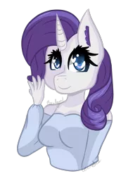 Size: 885x1216 | Tagged: anthro, artist:mocaangel, derpibooru import, female, rarity, safe, simple background, solo, transparent background